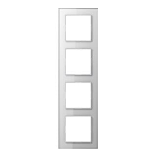 Jung Cadre en verre 4 fois aws niveau/vertical AC 584 GL WW