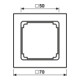 Jung Cadre intermédiaire aws pour montage LS 961 Z WW