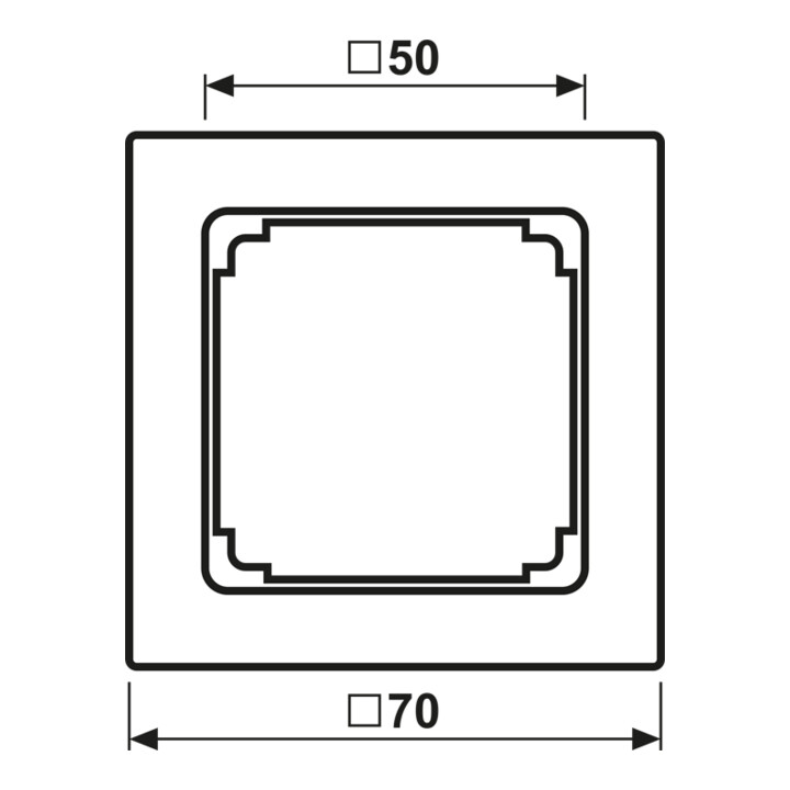 Jung Cadre intermédiaire aws pour montage LS 961 Z WW