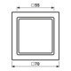 Jung Cadre intermédiaire aws pour montage LS 961 Z5 WW