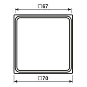 Jung Cadre intermédiaire aws pour montage LS 981 Z WW-4