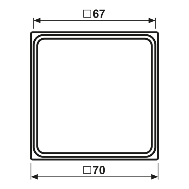 Jung Cadre intermédiaire aws pour montage LS 981 Z WW
