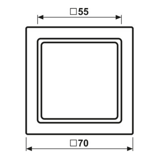 Jung Cadre intermédiaire LS 961 Z5 noir pour montage 55 × 55 mm