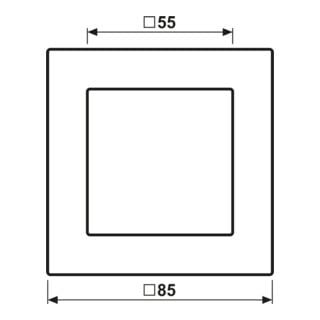 Jung Cadre simple A 550 A5581BFSWM