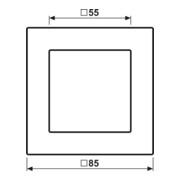 Jung Cadre simple A 550 A5581BFWWM-1