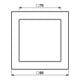 Jung Cadre simple anthracite horizontal/vertical ALD 2981 AN