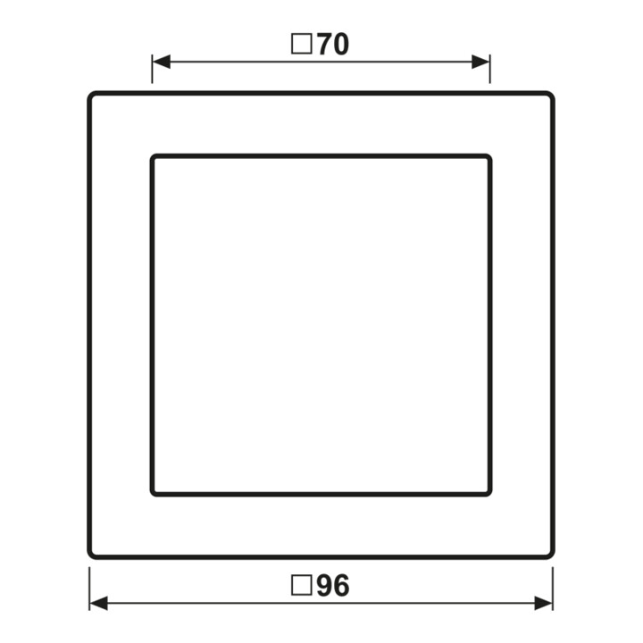 Jung Cadre simple anthracite horizontal/vertical ALD 2981 AN