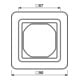 Jung Cadre simple aws complet avec bride CD 681 WU WW