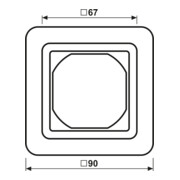 Jung Cadre simple aws complet avec bride CD 681 WU WW-3