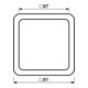 Jung Cadre simple aws niveau/vertical CD 581 WW