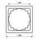 Jung Cadre simple blanc niveau/vertical CD 581 K W