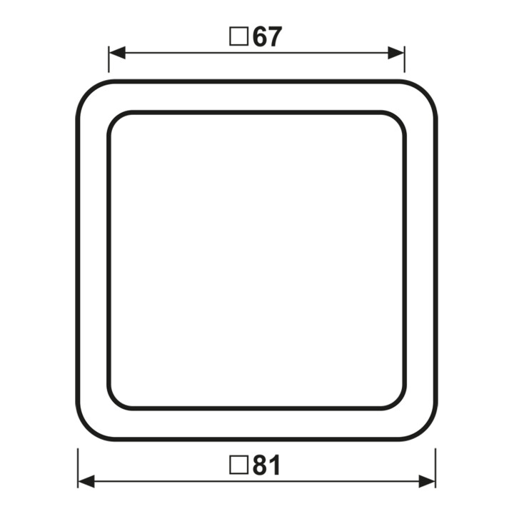 Jung Cadre simple blanc niveau/vertical CD 581 W