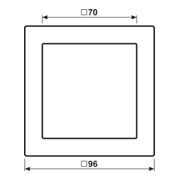 Jung Cadre simple blanc niveau/vertical LSD 981 W-3