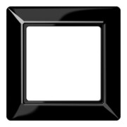 Jung Cadre simple noir horizontal/vertical AS 581-1