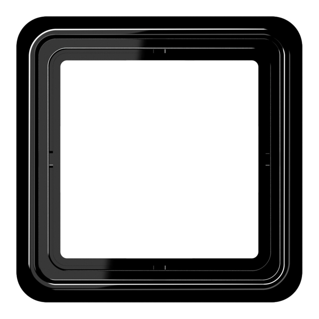 Jung Cadre simple noir horizontal/vertical CD 581