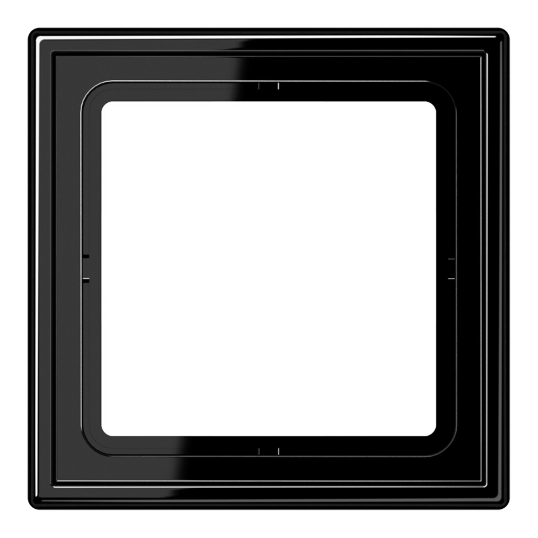 Jung Cadre simple noir horizontal/vertical LS 981