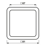 Jung Cadre simple or bronze niveau/vertical CD 581 GB-3