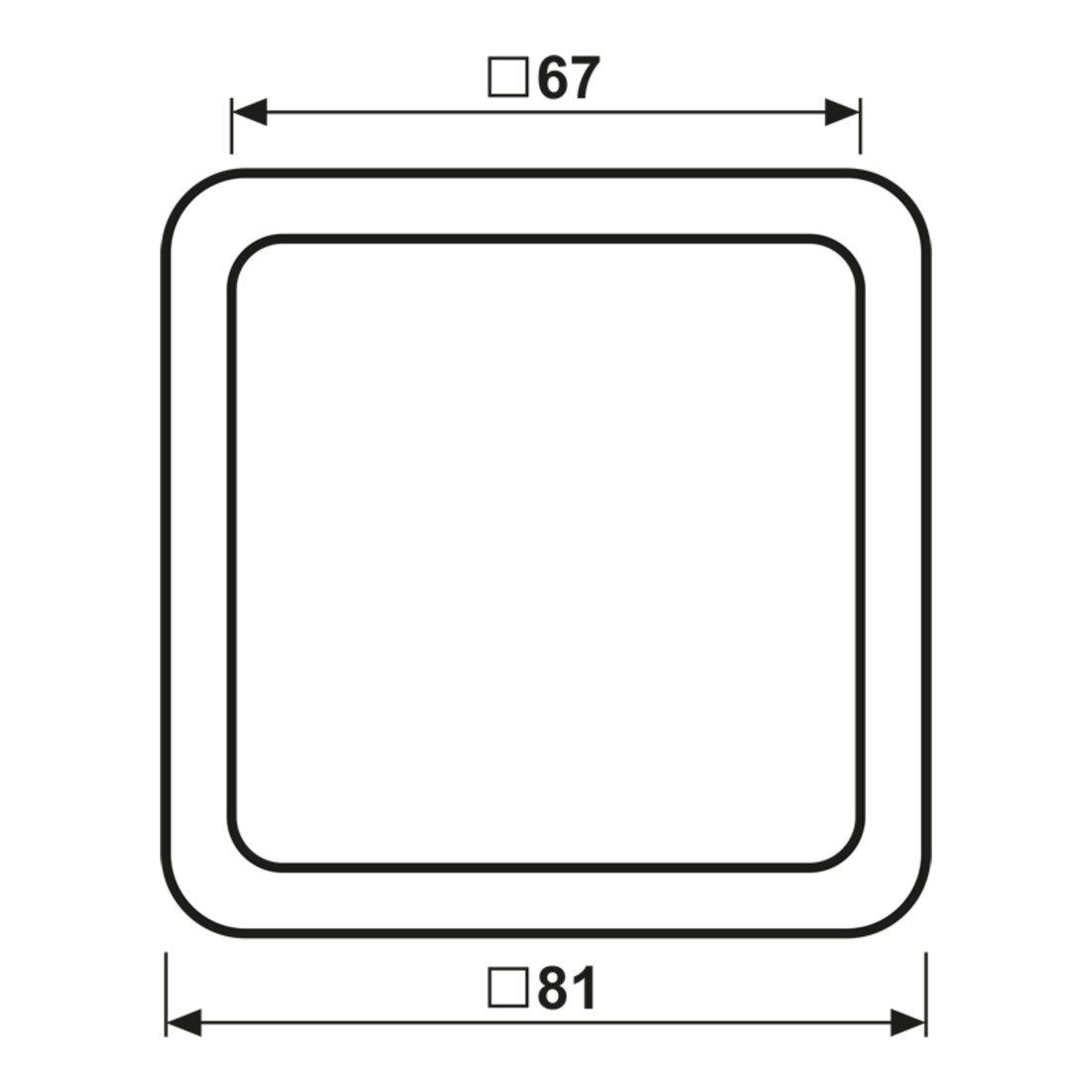 Jung Cadre simple or bronze niveau/vertical CD 581 GB