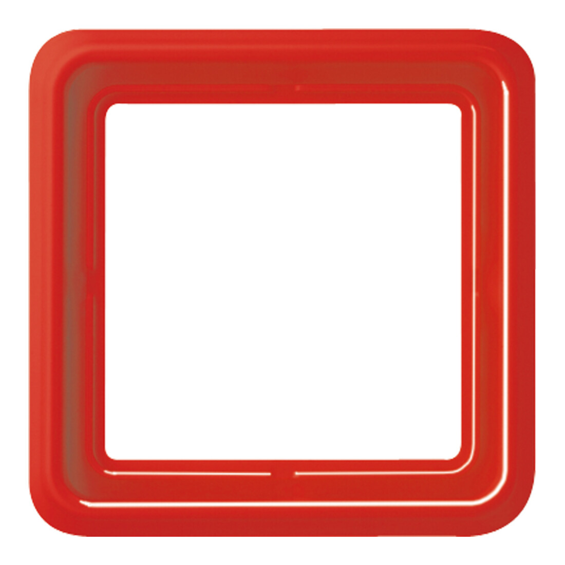 Jung Cadre simple rouge niveau/vertical CD 581 GL