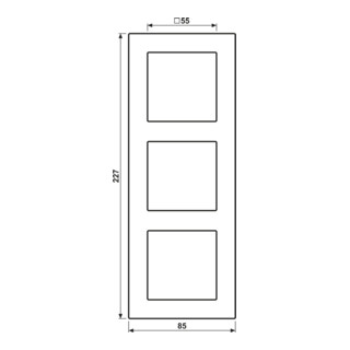 Jung Cadre triple A 550 A5583BFSWM