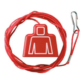 Jung Corde de traction rouge 2 m avec mousqueton ZS-34 KO5S