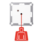 Jung Détecteur de présence sans cadre aws fixation par vis NRS AS 0834 ZT WW-1