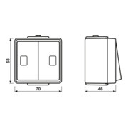 Jung Double-interrupteur 10AX 250V 2 inverseurs 639 W-3