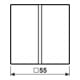 Jung Ensemble de touches 1 module aws complet A 401 TSA WW