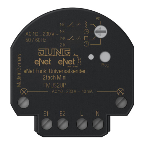 Jung Funk-Universalsender 2-kanalig FM US 2 UP