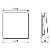 Jung Funk-Wandsender aws 2-kanalig ENO LS 990 WW-3