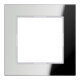 Jung Glasrahmen 1-fach si/vers waage/senkrecht AC 581 GL SI-1