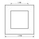 Jung Glasrahmen 1-fach sw waage/senkrecht LSP 981 GL