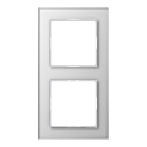 Jung Glasrahmen 2-fach aws waage/senkrecht AC 582 GL WW