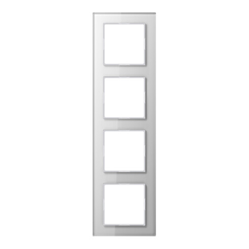 Jung Glasrahmen 4-fach aws waage/senkrecht AC 584 GL WW