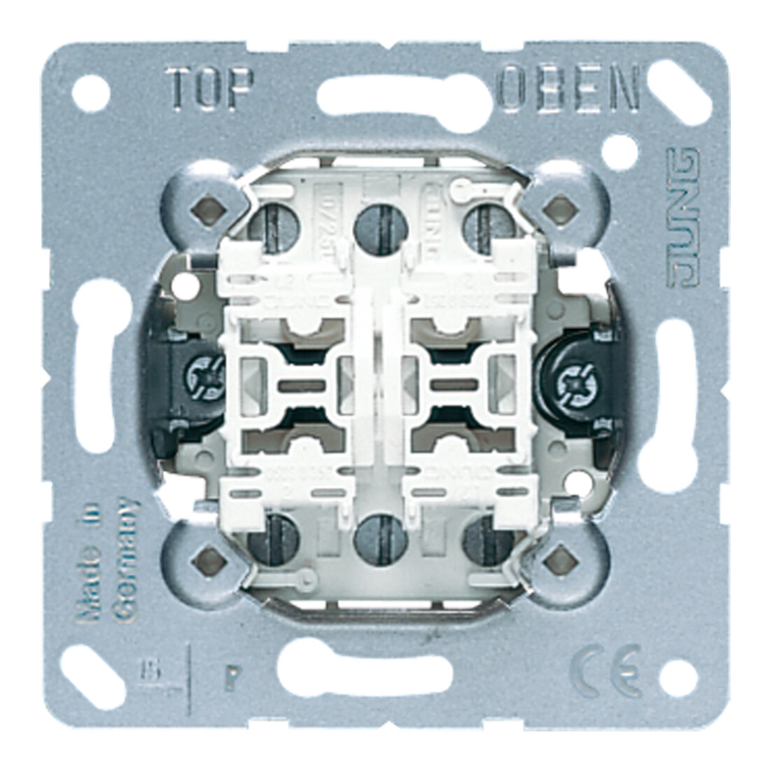 Jung Interrupteur double-poussoir Multi-Switch avec 2x2 contacts fermés 532-4 U