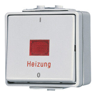 Jung Interrupteur d'urgence chauffage 2 pôles 602 HW
