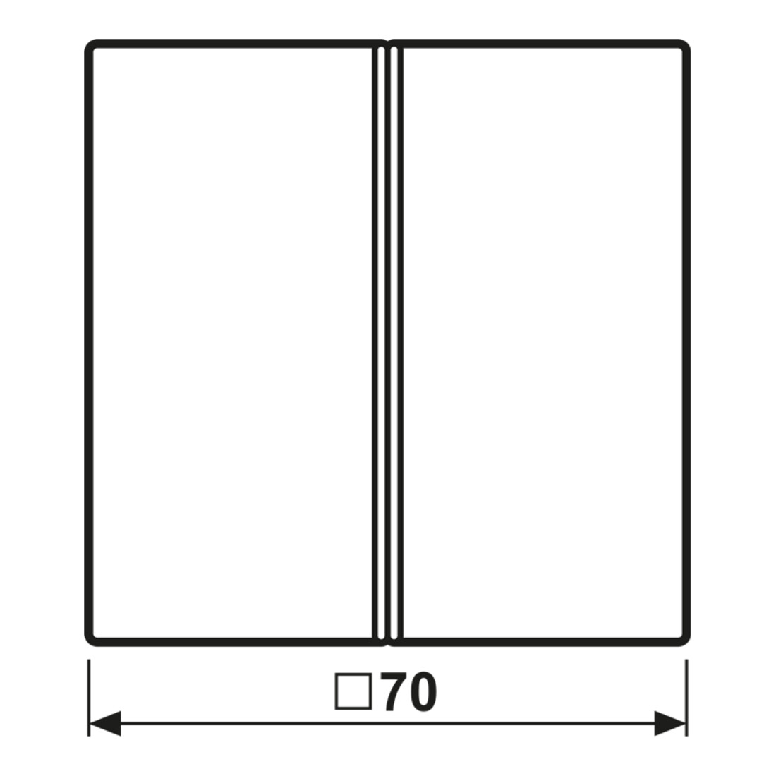 Jung Jeu de touches 2 fois aws complet LS 402 TSA WW