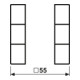 Jung Jeu de touches 3 fois complet A 503 TSA WW