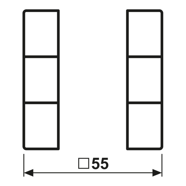 Jung Jeu de touches 3 fois complet A 503 TSA WW