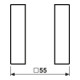 Jung Jeu de touches complet 1 module A 501 TSA WW
