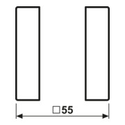 Jung Jeu de touches complet 1 module A 501 TSA WW-3