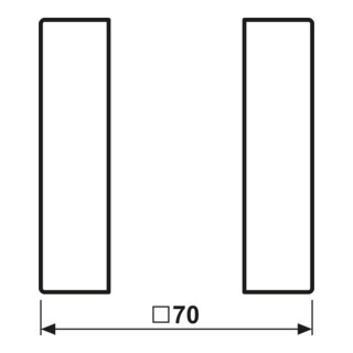 Jung Jeu de touches complet 1 module AL 2501 TSA AN