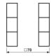 Jung Jeu de touches complet 3 modules LS 503 TSA WW