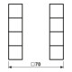 Jung Jeu de touches complet 4 touches AL 2504 TSA