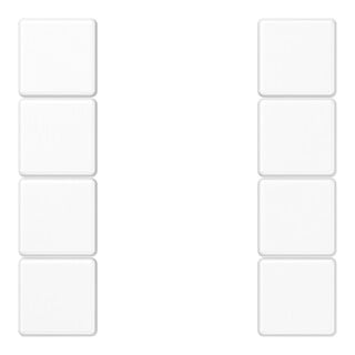 Jung Jeu de touches complet 4x A 504 TSA WW