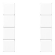 Jung Jeu de touches complet 4x A 504 TSA WW-1