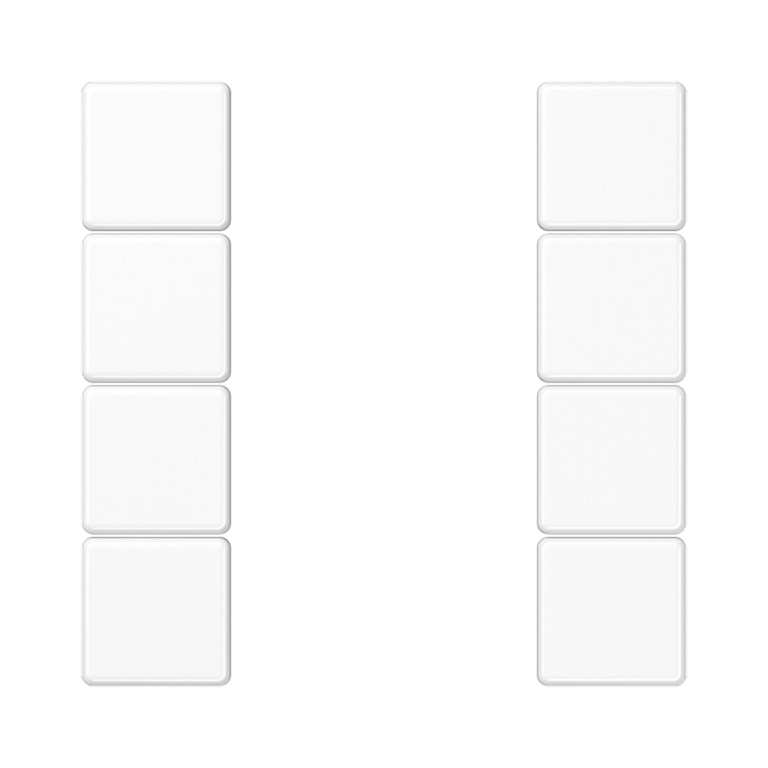 Jung Jeu de touches complet 4x A 504 TSA WW