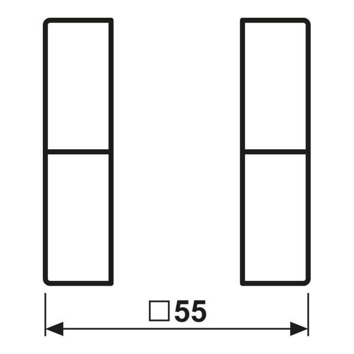 Jung Jeu de touches, double complet A 502 TSA WW