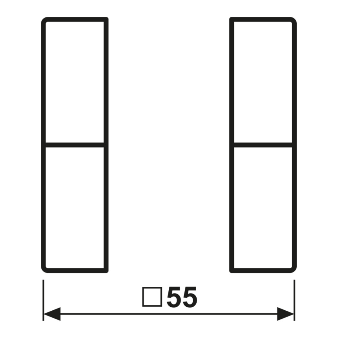 Jung Jeu de touches, double complet A 502 TSA WW