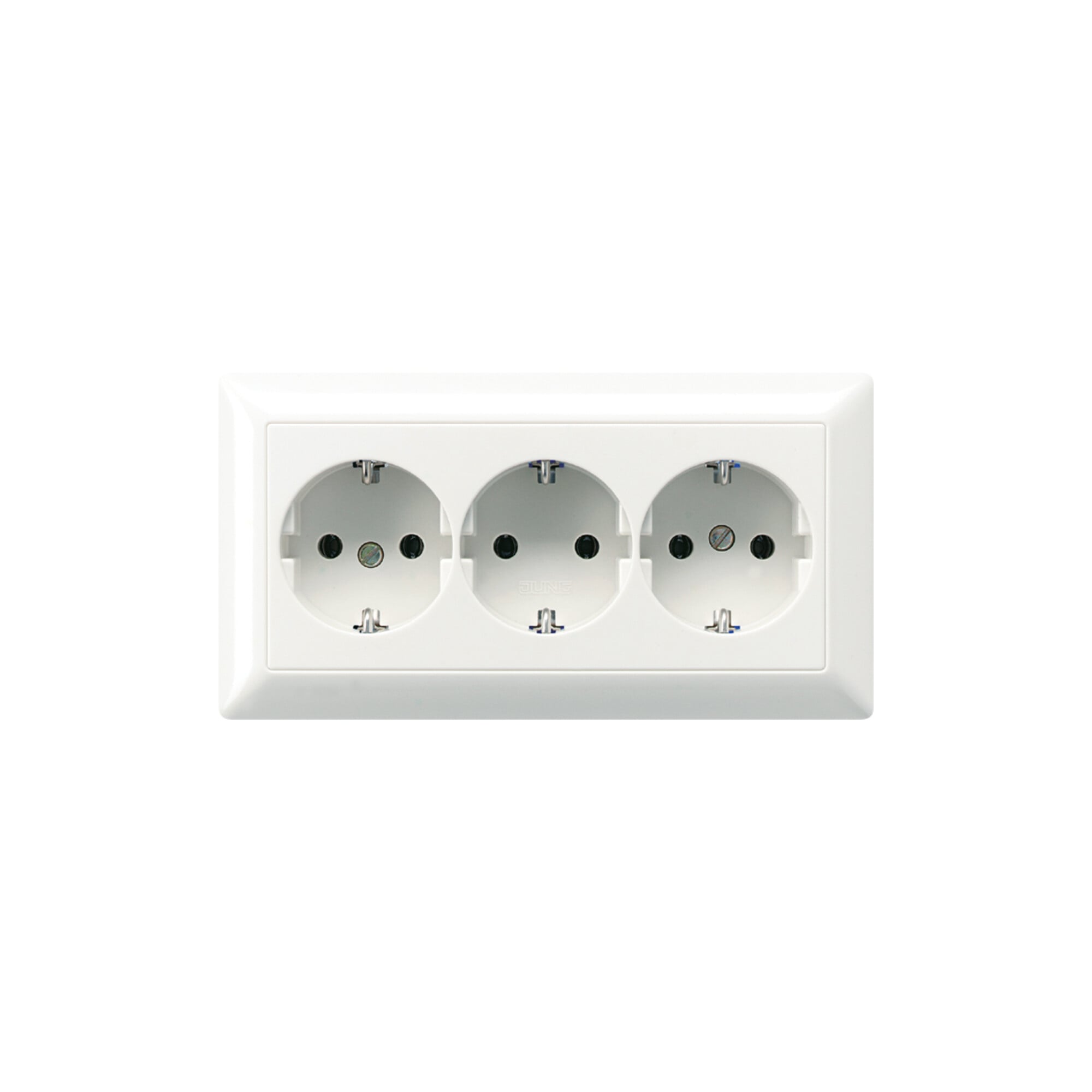 Jung KK-SCHUKO-Steckdose aws 16A 250V 3-fach AS 523 WW